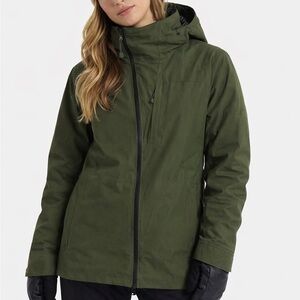 Burton GORE-TEX Women's M Green Insulated Waterproof Snow Jacket